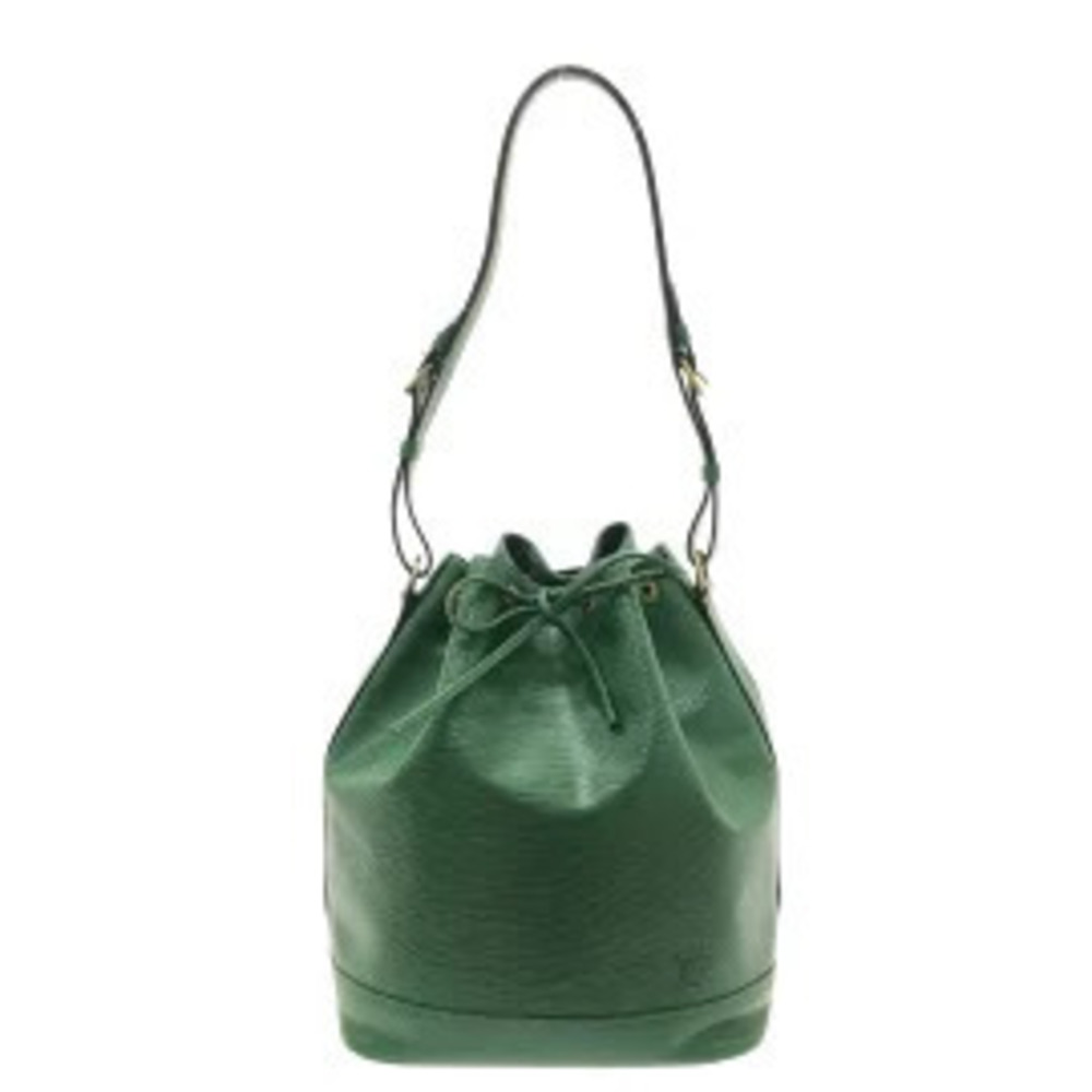 LOUIS VUITTON Noe Shoulder Bag Borneo Green Leather LV